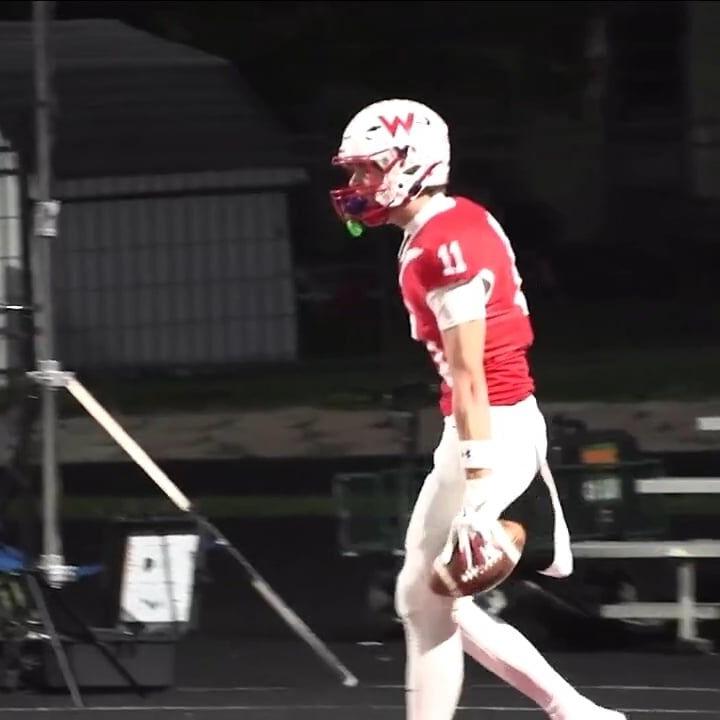 Play of the Week 10/19/25: Kaden Page's fingertip catch for TD from Caleb Moyer in Wapakoneta's win